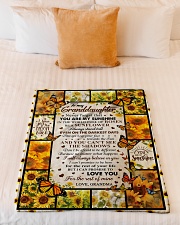 YOU ARE MY SUNSHINE - BEST GIFT FOR GRANDDAUGHTER Small Fleece Blanket - 30" x 40" aos-coral-fleece-blanket-30x40-lifestyle-front-04