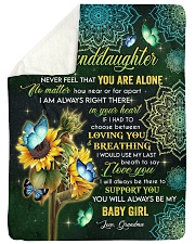 I LOVE YOU - MEANINGFUL GIFT FOR GRANDDAUGHTER Large Sherpa Fleece Blanket - 60" x 80" thumbnail