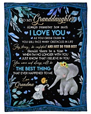 JUST DO YOUR BEST - GREAT GIFT FOR GRANDDAUGHTER Small Fleece Blanket - 30" x 40" front