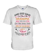 Ears That Always Listen - Perfect Gift For Grandma V-Neck T-Shirt tile