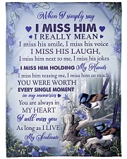 You Are Always In My Heart Large Fleece Blanket - 60" x 80" front