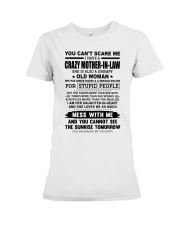 MESS WITH ME - MOTHER-IN-LAW TO DAUGHTER-IN-LAW Premium Fit Ladies Tee tile