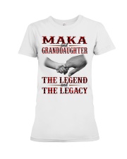 MAKA AND GRANDDAUGHTER THE LEGEND AND THE LEGAACY Premium Fit Ladies Tee tile