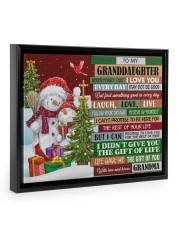 Follow Your Dreams - Lovely Gift For Granddaughter Floating Framed Canvas Prints Black tile