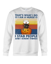 I AM A NURSE - I STAB PEOPLE Crewneck Sweatshirt tile