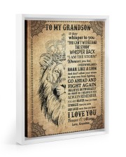 I LOVE YOU - SPECIAL GIFT FOR GRANDSON Floating Framed Canvas Prints White tile