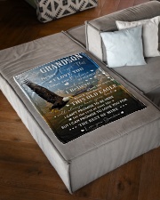 I LOVE YOU - GIFT FOR GRANDSON FROM GRANDMA Small Fleece Blanket - 30" x 40" aos-coral-fleece-blanket-30x40-lifestyle-front-03