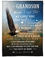 I LOVE YOU - GIFT FOR GRANDSON FROM GRANDMA Fleece Blanket tile