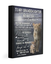 NEVER FEEL THAT YOU ARE ALONE FOR GRANDDAUGHTER 11x14 Gallery Wrapped Canvas Prints front