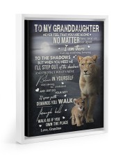 NEVER FEEL THAT YOU ARE ALONE FOR GRANDDAUGHTER Floating Framed Canvas Prints White tile