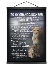 NEVER FEEL THAT YOU ARE ALONE FOR GRANDDAUGHTER Hanging Canvas tile