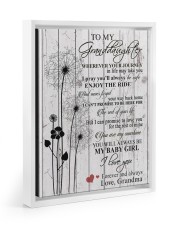 I LOVE YOU FOREVER - GREAT GIFT FOR GRANDDAUGHTER Floating Framed Canvas Prints White tile