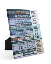 I LOVE YOU - AMAZING GIFT FOR GRANDDAUGHTER Easel-Back Gallery Wrapped Canvas tile