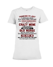 I'M A SPOILED GRANDDAUGHTER OF A CRAZY MEME Premium Fit Ladies Tee tile