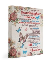 JUST DO YOUR BEST - TO GRANDDAUGHTER FROM GRANDMA 11x14 Gallery Wrapped Canvas Prints front