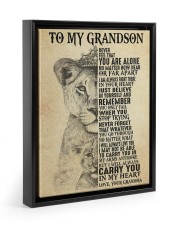 CARRY YOU IN MY HEART - GRANDMA TO GRANDSON Floating Framed Canvas Prints Black tile