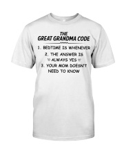 THE GREAT GRANDMA CODE - FOR GRANDMA Premium Fit Mens Tee tile