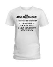 THE GREAT GRANDMA CODE - FOR GRANDMA Ladies T-Shirt tile