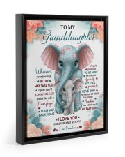 I LOVE YOU FOREVER AND ALWAYS - LOVELY GIFT FOR GRANDDAUGHTER Floating Framed Canvas Prints Black tile