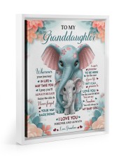 I LOVE YOU FOREVER AND ALWAYS - LOVELY GIFT FOR GRANDDAUGHTER Floating Framed Canvas Prints White tile