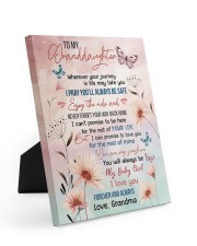 I PRAY YOU'LL ALWAYS BE SAFE - BEST GIFT FOR GRANDDAUGHTER Easel-Back Gallery Wrapped Canvas tile