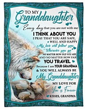 I THINK ABOUT YOU - BEST GIFT FOR GRANDDAUGHTER Small Fleece Blanket - 30" x 40" front
