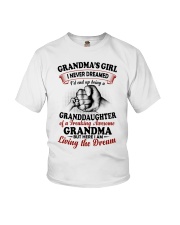 LIVING THE DREAM - LOVELY GIFT FOR GRANDDAUGHTER Youth T-Shirt tile