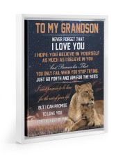 I LOVE YOU - GRANDSON GIFT WITH LION Floating Framed Canvas Prints White tile