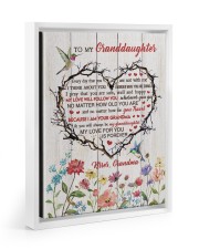 My Love For You Is Forever - Amazing Gift For Granddaughter Floating Framed Canvas Prints White tile