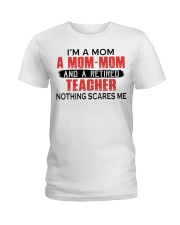 AND A RETIRED - PERFECT GIFT FOR TEACHER Ladies T-Shirt tile