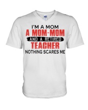 AND A RETIRED - PERFECT GIFT FOR TEACHER V-Neck T-Shirt tile