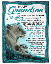 BELIEVE IN YOURSELF - GRANDSON GIFT WITH LIONESS Small Fleece Blanket - 30" x 40" front