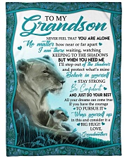 BELIEVE IN YOURSELF - GRANDSON GIFT WITH LIONESS Fleece Blanket tile