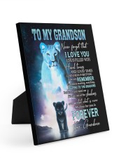 LOVELY CANVAS FOR YOUR GRANDSON FROM GRANDMA Easel-Back Gallery Wrapped Canvas tile