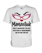 AMAZING GIFT FOR MAMAWTUDE V-Neck T-Shirt tile