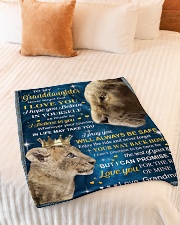 I BELIEVE IN YOU - BEST GIFT FOR GRANDDAUGHTER Small Fleece Blanket - 30" x 40" aos-coral-fleece-blanket-30x40-lifestyle-front-01