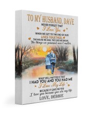 I LOVE YOU - TO HUSBAND DAVE FROM DEBBIE 11x14 Gallery Wrapped Canvas Prints front