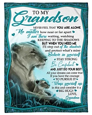 BIG HUG - GRANDMA TO GRANDSON Small Fleece Blanket - 30" x 40" front