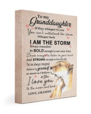 I AM THE STORM - TO GRANDDAUGTER FROM GRAMMY 11x14 Gallery Wrapped Canvas Prints front