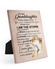 I AM THE STORM - TO GRANDDAUGTER FROM GRAMMY Easel-Back Gallery Wrapped Canvas tile