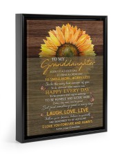 I LOVE YOU FOREVER AND ALWAYS - BEST GIFT FOR GRANDDAUGHTER Floating Framed Canvas Prints Black tile