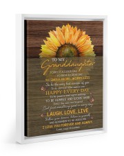I LOVE YOU FOREVER AND ALWAYS - BEST GIFT FOR GRANDDAUGHTER Floating Framed Canvas Prints White tile