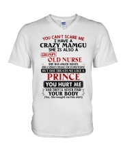 TREATS ME LIKE A PRINCE - OLD NURSE - MAMGU V-Neck T-Shirt tile