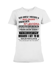 I'M THE LUCKY ONE - LOVELY GIFT FOR GRANDDAUGHTER Premium Fit Ladies Tee tile