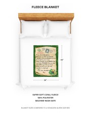 Remember Whose Granddaughter You Are & Straighten Your Crown - Lovely Gift For Granddaughter Small Fleece Blanket - 30" x 40" aos-coral-fleece-blanket-30x40-lifestyle-front-19