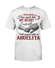 HOW MUCH LOVE MY HEART HOLD - GIFT FOR ABUELITA Premium Fit Mens Tee tile