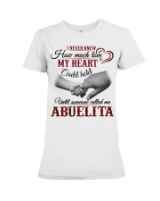 HOW MUCH LOVE MY HEART HOLD - GIFT FOR ABUELITA Premium Fit Ladies Tee tile