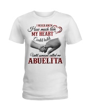 HOW MUCH LOVE MY HEART HOLD - GIFT FOR ABUELITA Ladies T-Shirt tile