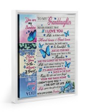I LOVE YOU - GREAT GIFT FOR GRANDDAUGHTER Floating Framed Canvas Prints White tile