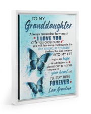 I'll Stay There Forever - Amazing Gift For Granddaughter Floating Framed Canvas Prints White tile
